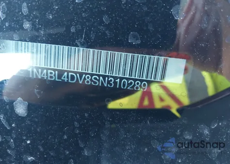 2025 Nissan Altima Sv Fwd from USA, damaged, VIN 1N4BL4DV8SN310289